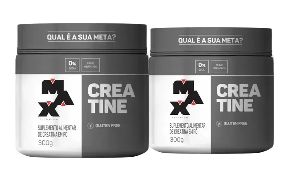 Kit 2x Creatina Max Titanium 300g